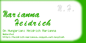 marianna heidrich business card